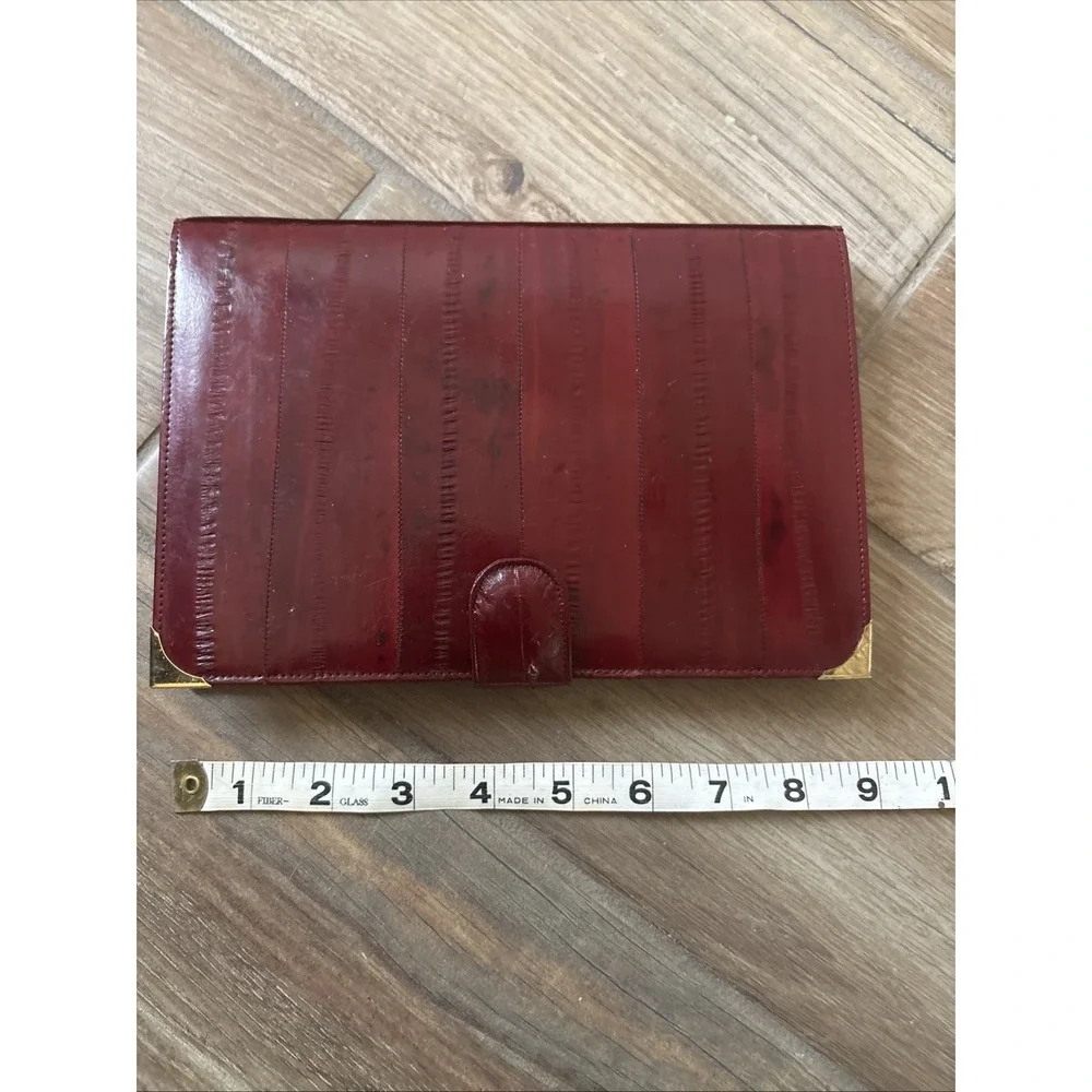 Dilana Design Group 1985 Burgundy Genuine Eel Skin Planner 6